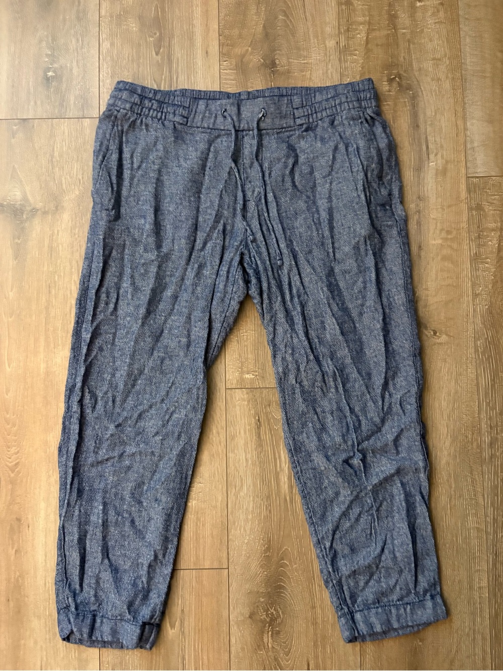 Old Navy Dark Blue Linen Pants